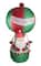 6ft. Red & Green Lighted Inflatable Santa in Hot Air Balloon Outdoor Christmas Décor